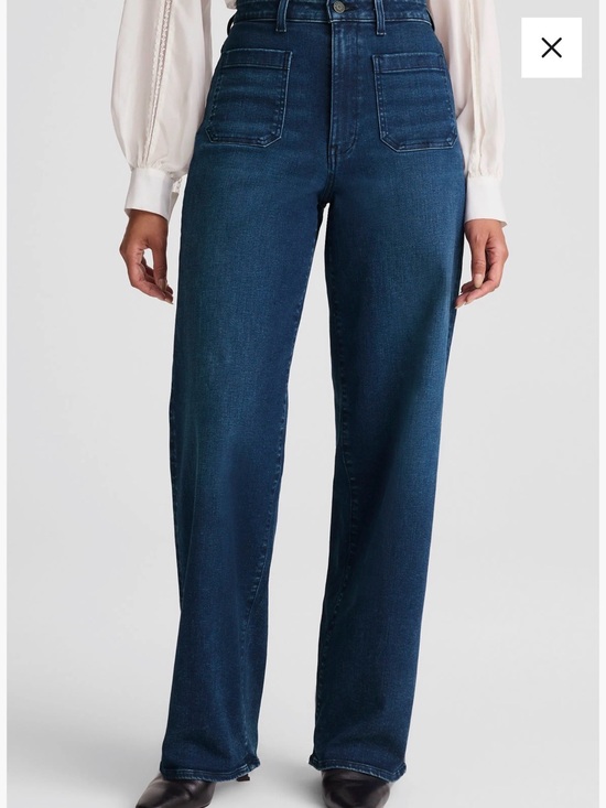 Madewell Denim - Madewell prefect vintage Women's Wide-Leg Blue Jeans